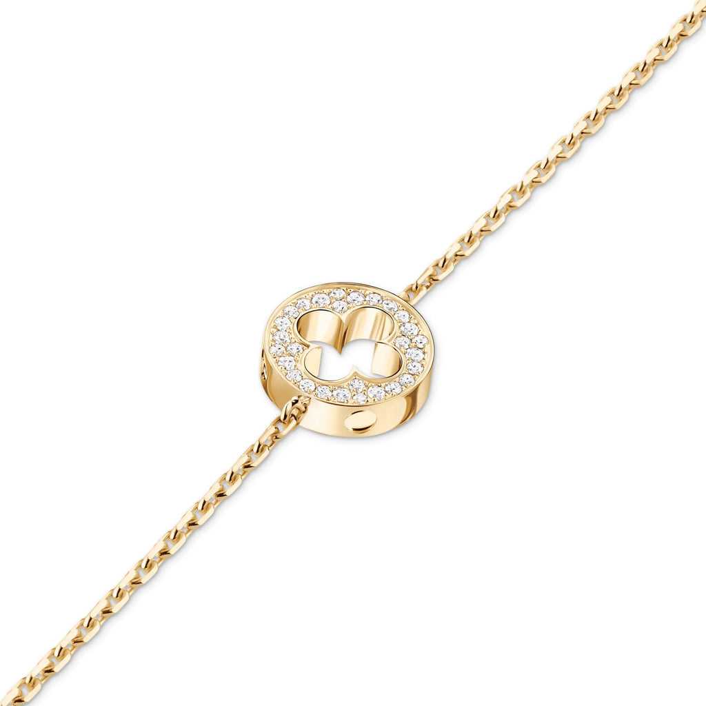 Empreinte Chain Bracelet, Yellow Gold and Diamonds