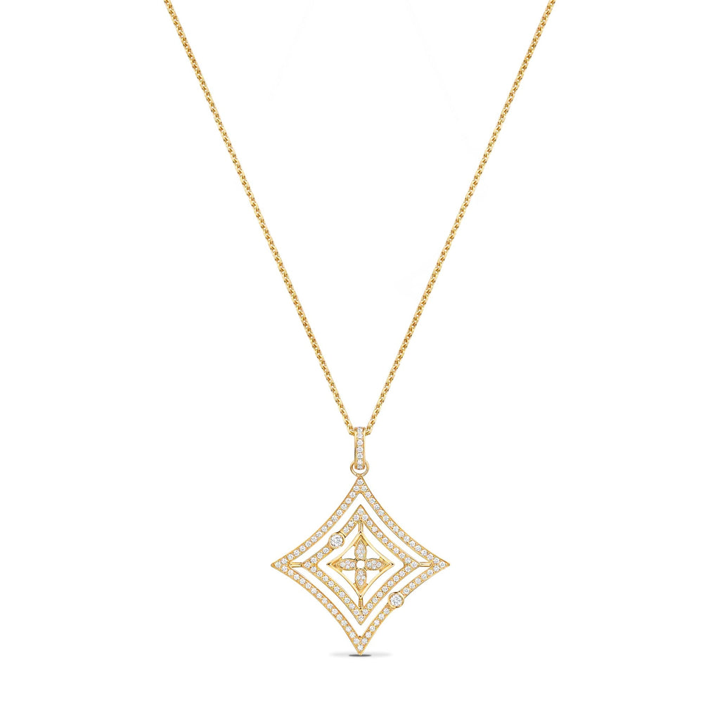 Idylle Blossom Medallion, Yellow Gold And Diamonds
