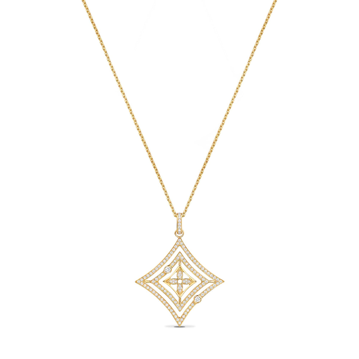 Idylle Blossom Medallion, Yellow Gold And Diamonds