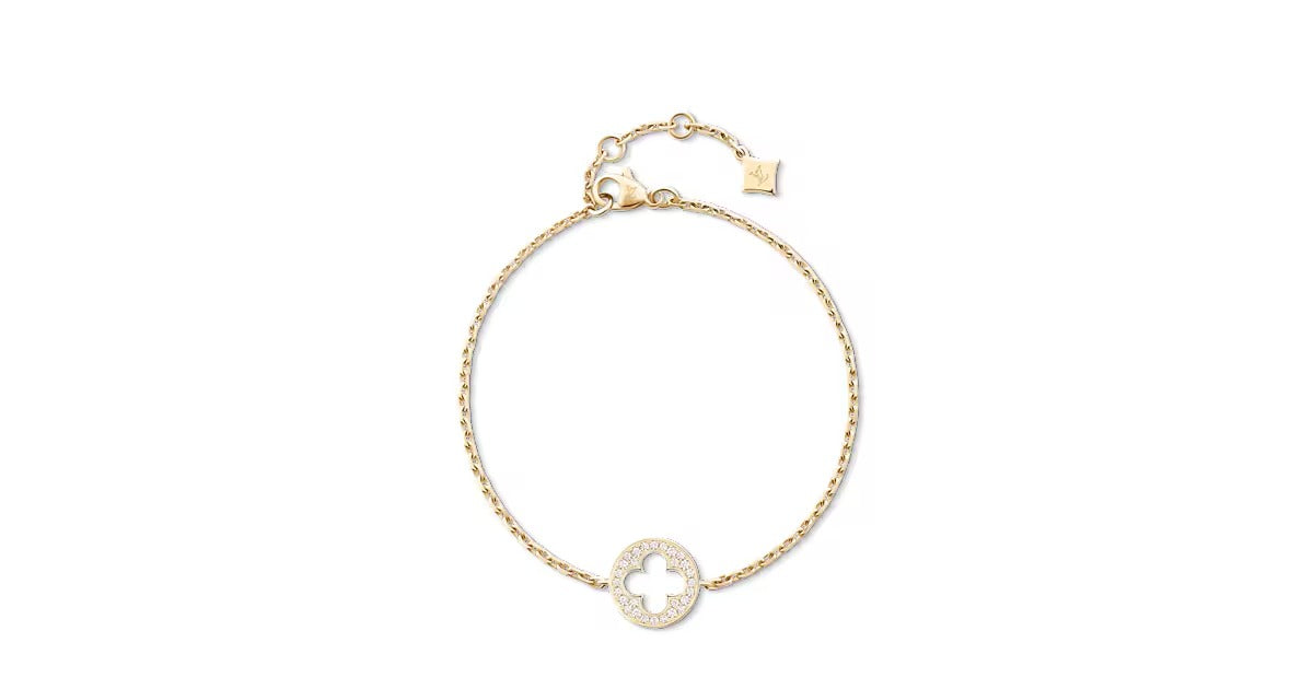 Empreinte Chain Bracelet, Yellow Gold and Diamonds