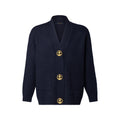 Anchor Button Oversized Cardigan