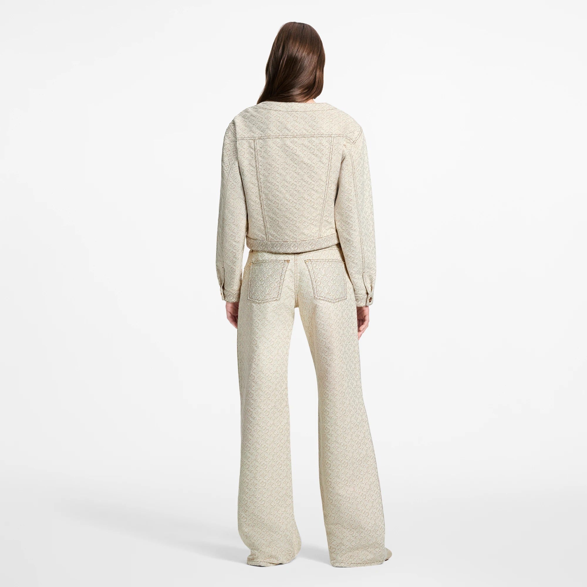 3D Monogram Denim Jacket