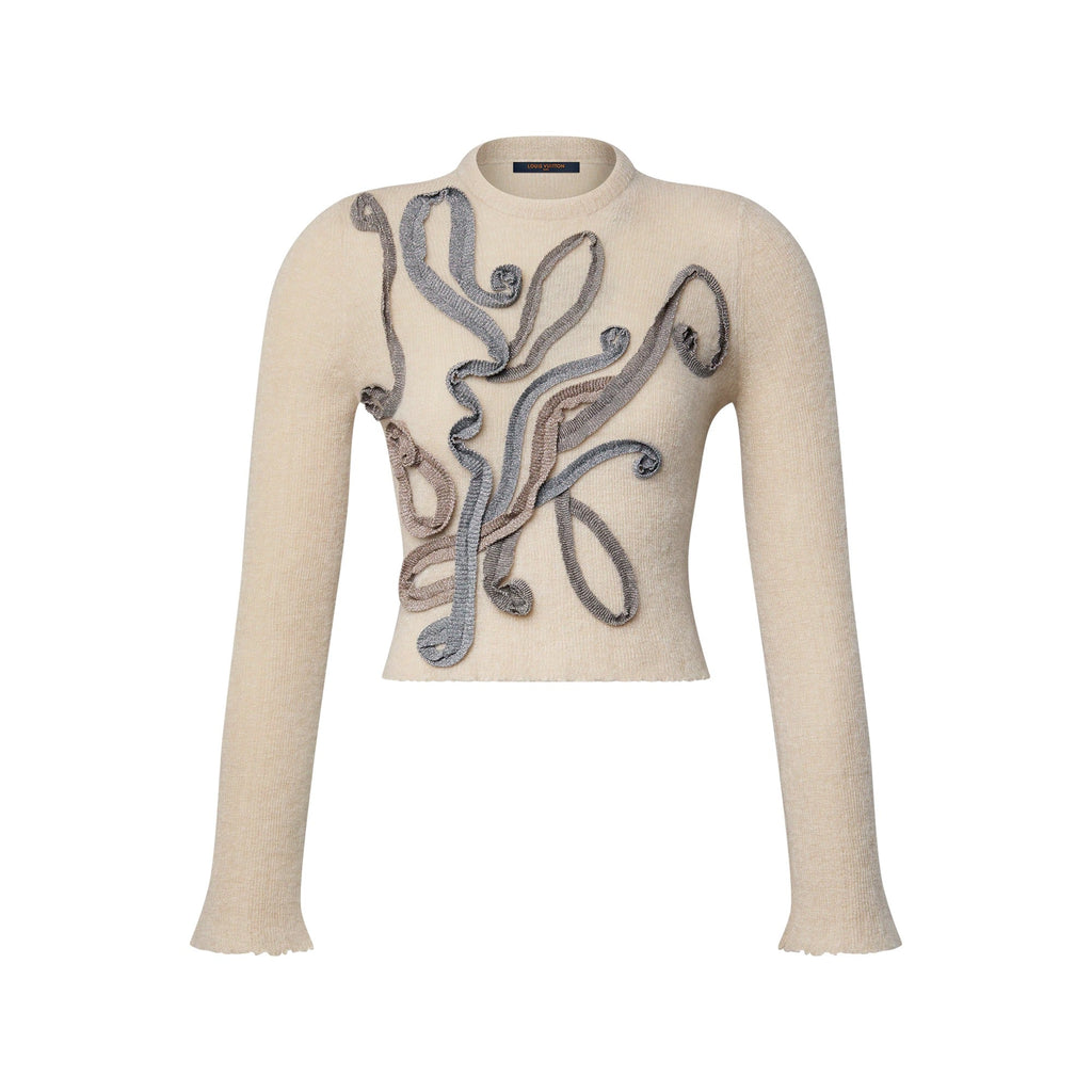 Glitter Ribbon Pullover