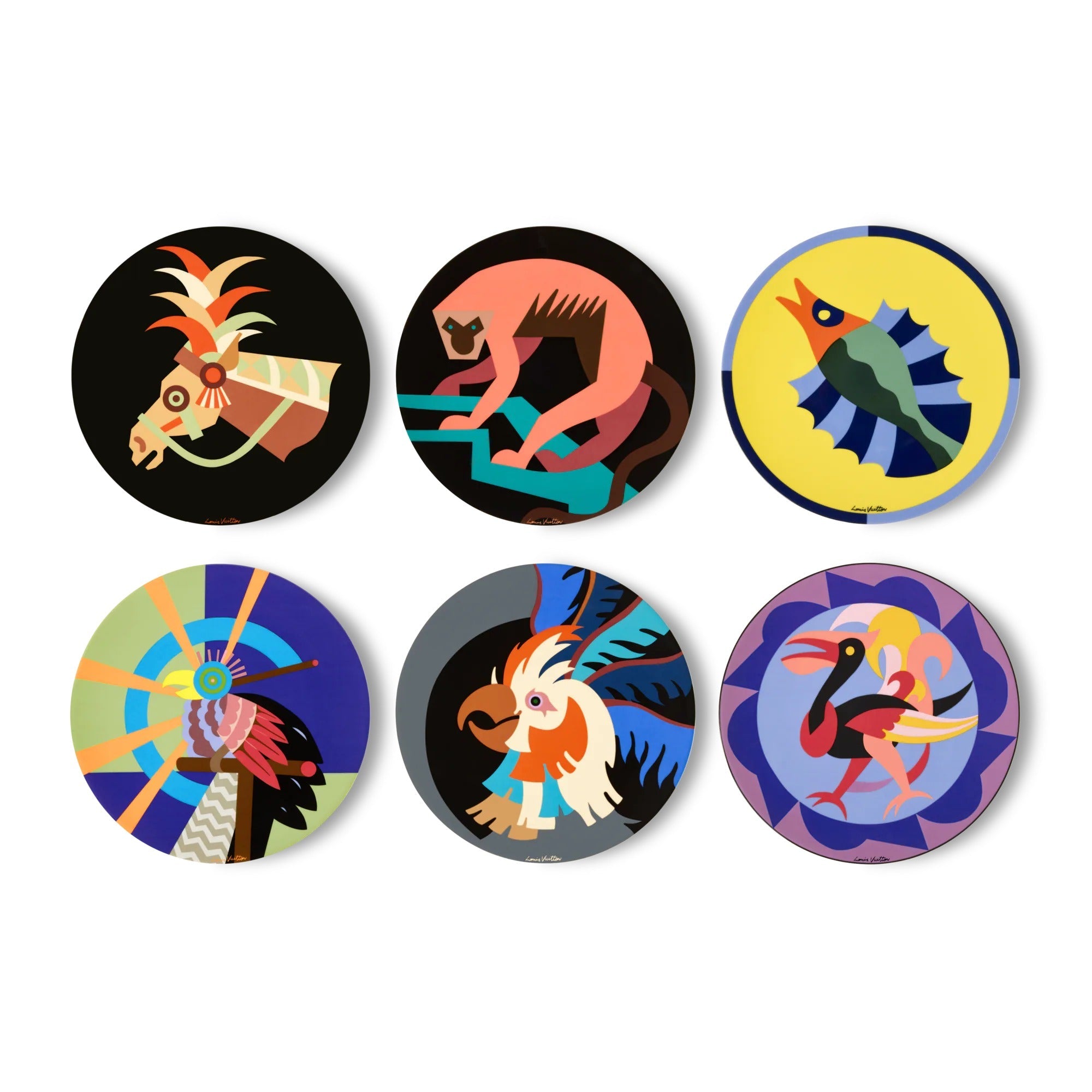 Animali Fantastici Set Of 6 Dinner Plates