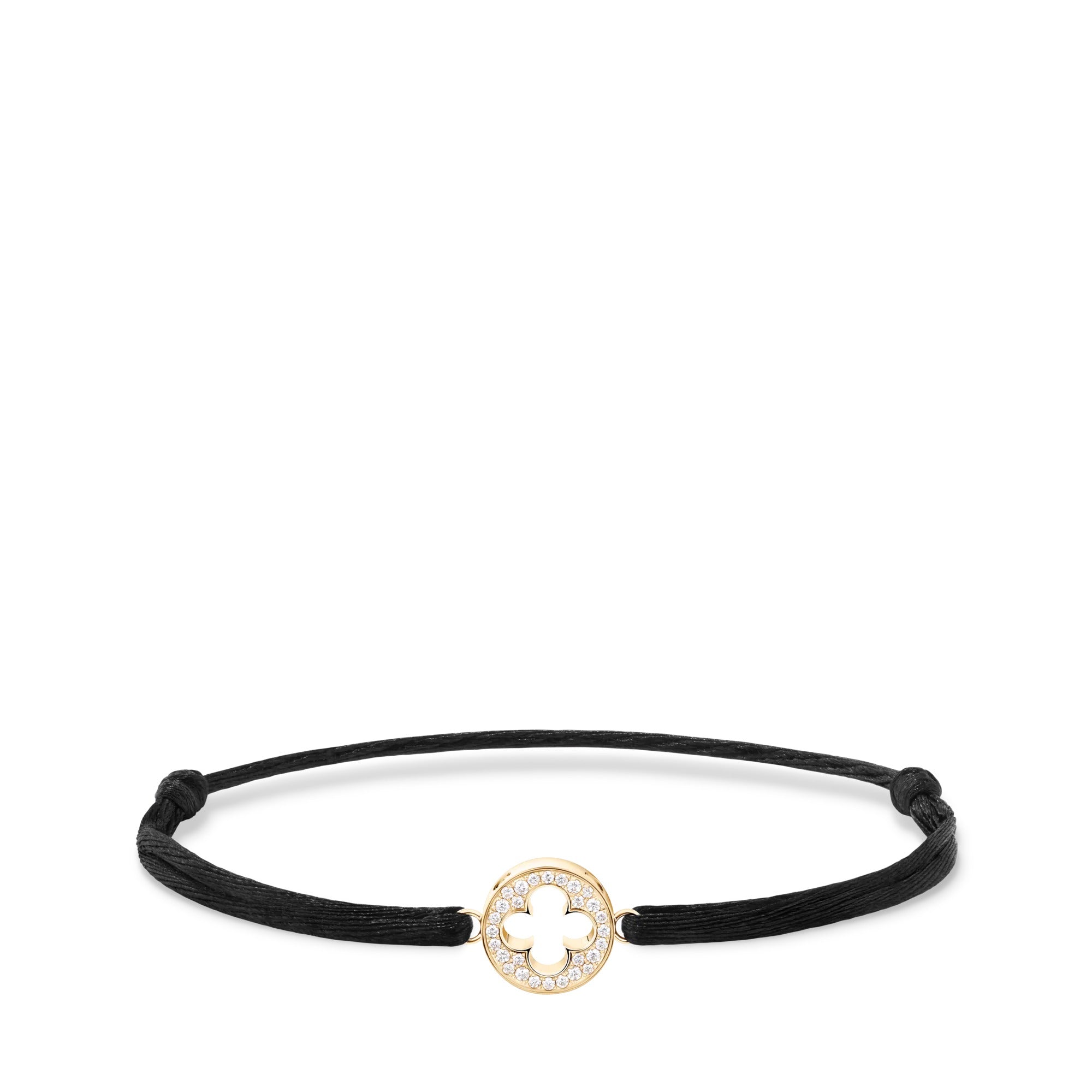 Empreinte Cord Bracelet, Yellow Gold and Diamonds