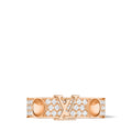 Empreinte Medium Ring, Pink Gold and Diamonds
