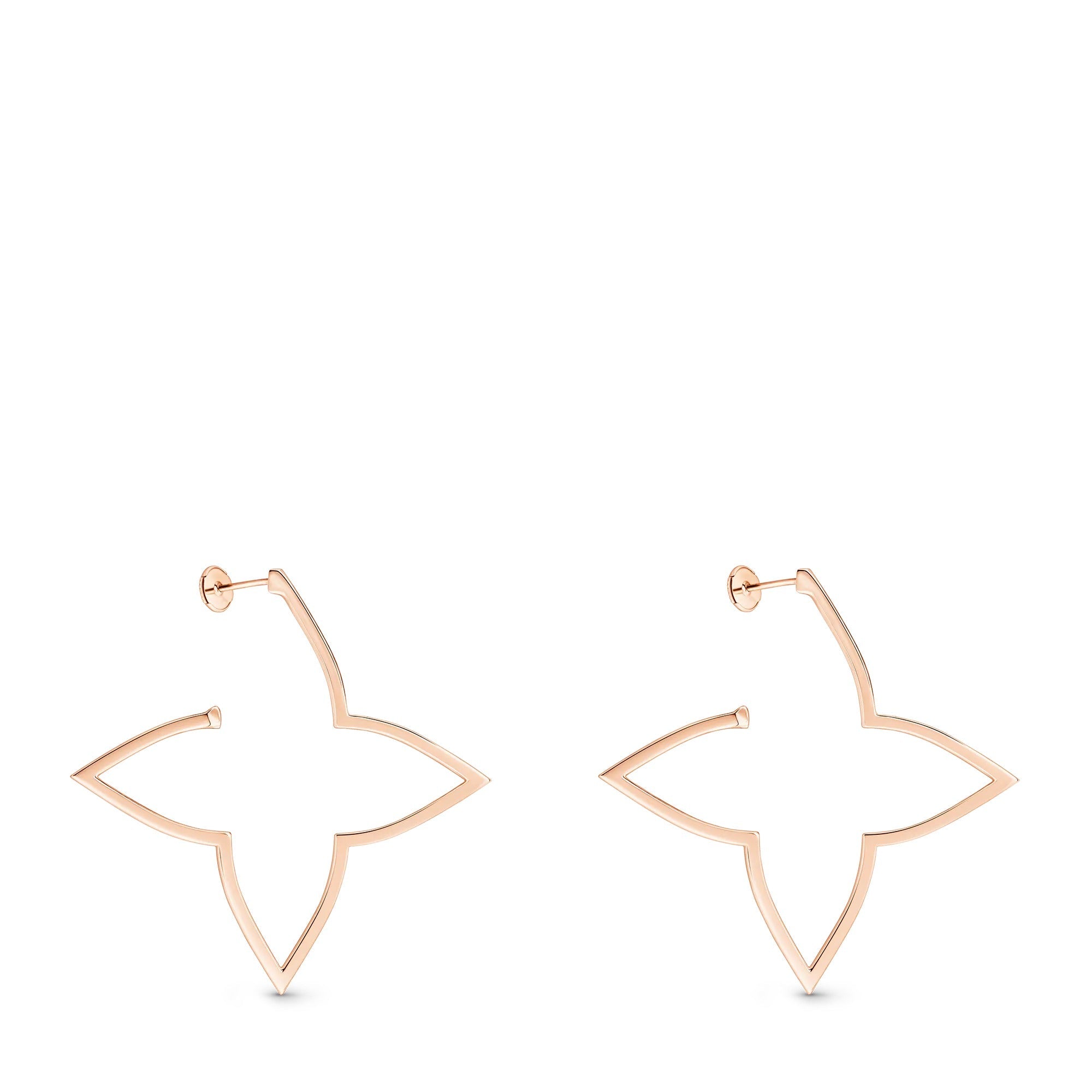 Ombre Blossom XL Hoops, Pink Gold and Diamonds