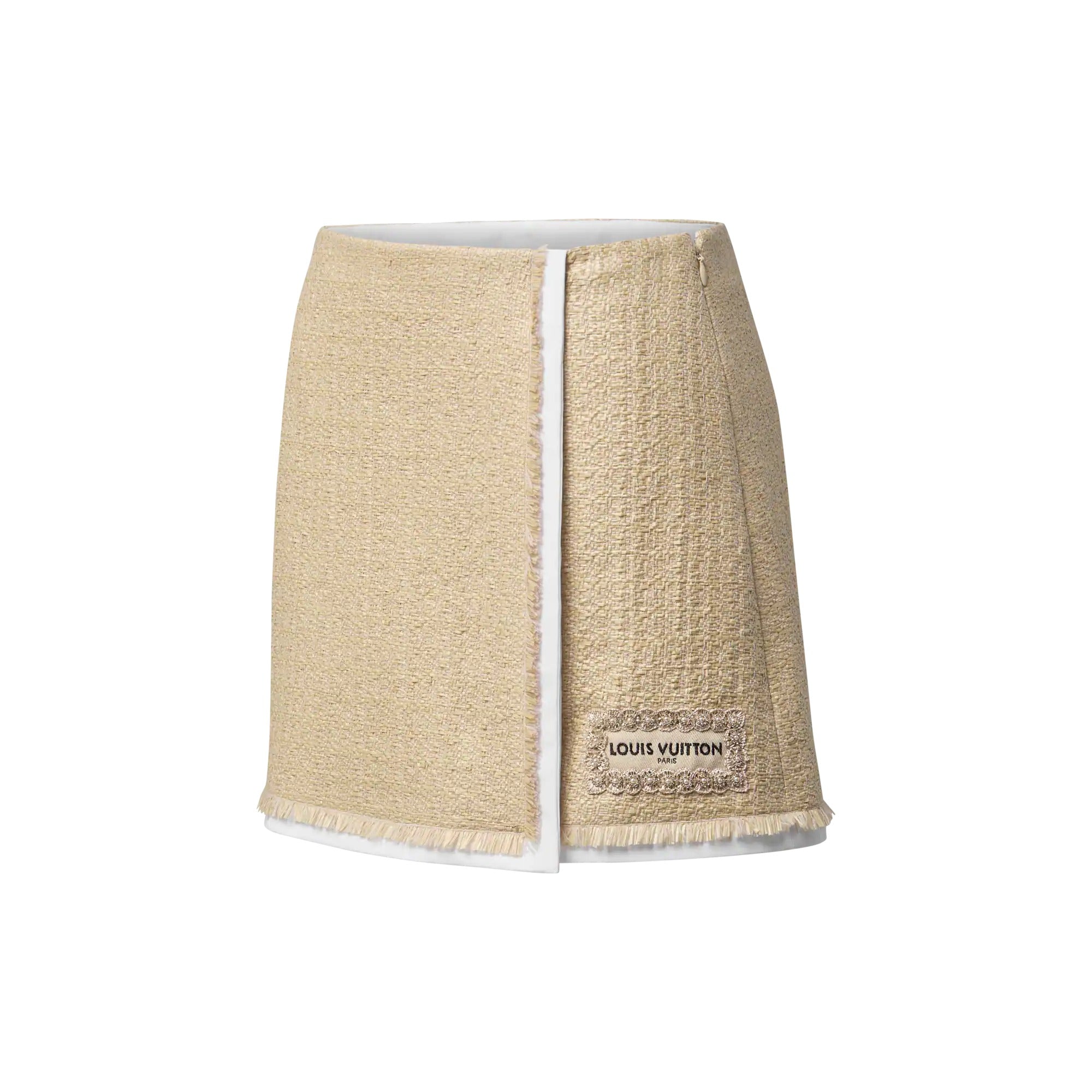 Woven-Effect Tweed Mini Skirt