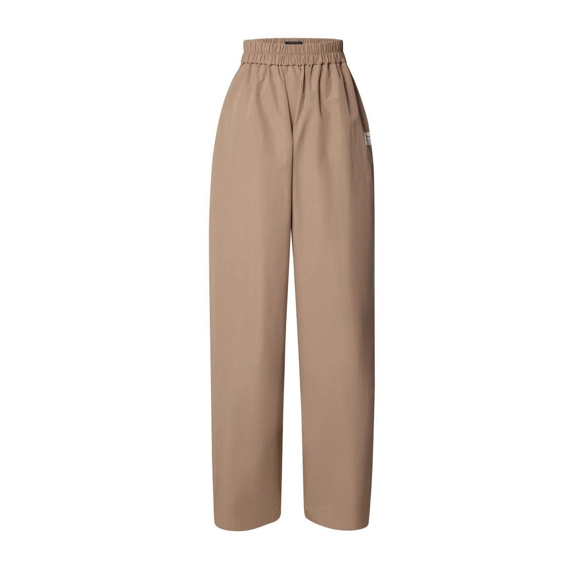Wide-Leg Cotton Pants