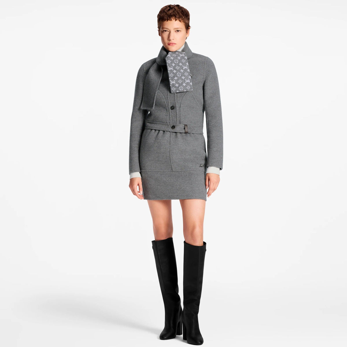 Scarf Collar Jacket
