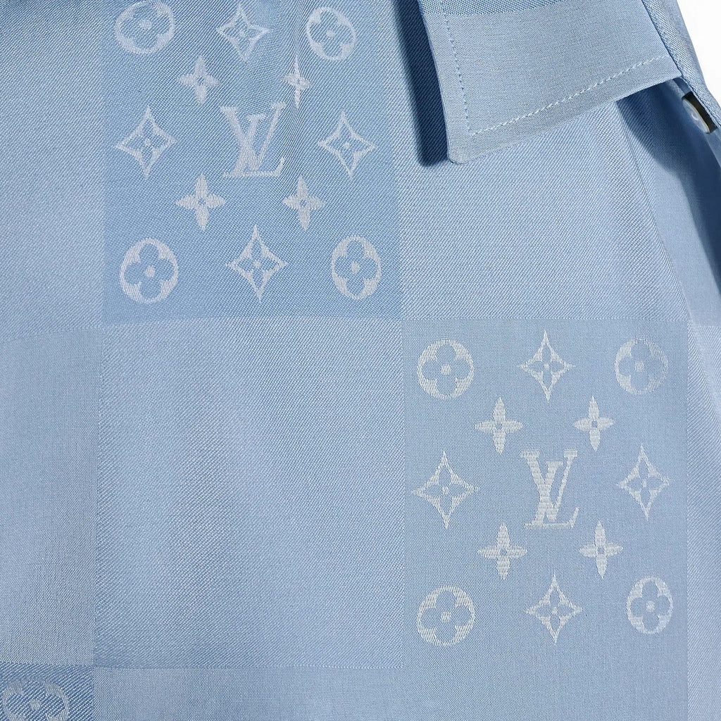 Patchwork Jacquard Short-Sleeved Shirt