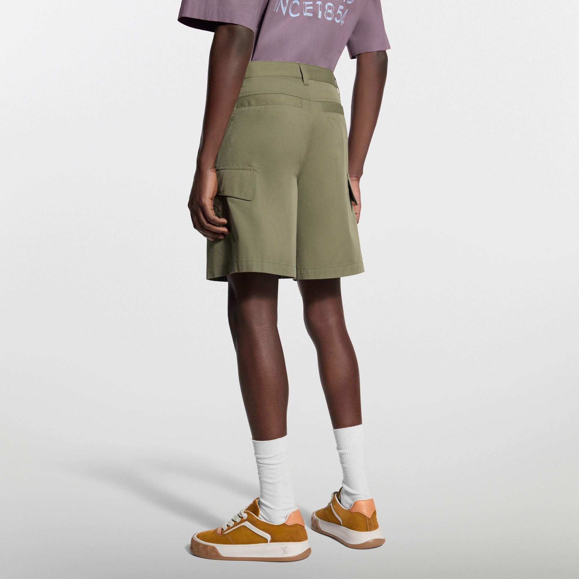 Technical Cotton Cargo Shorts