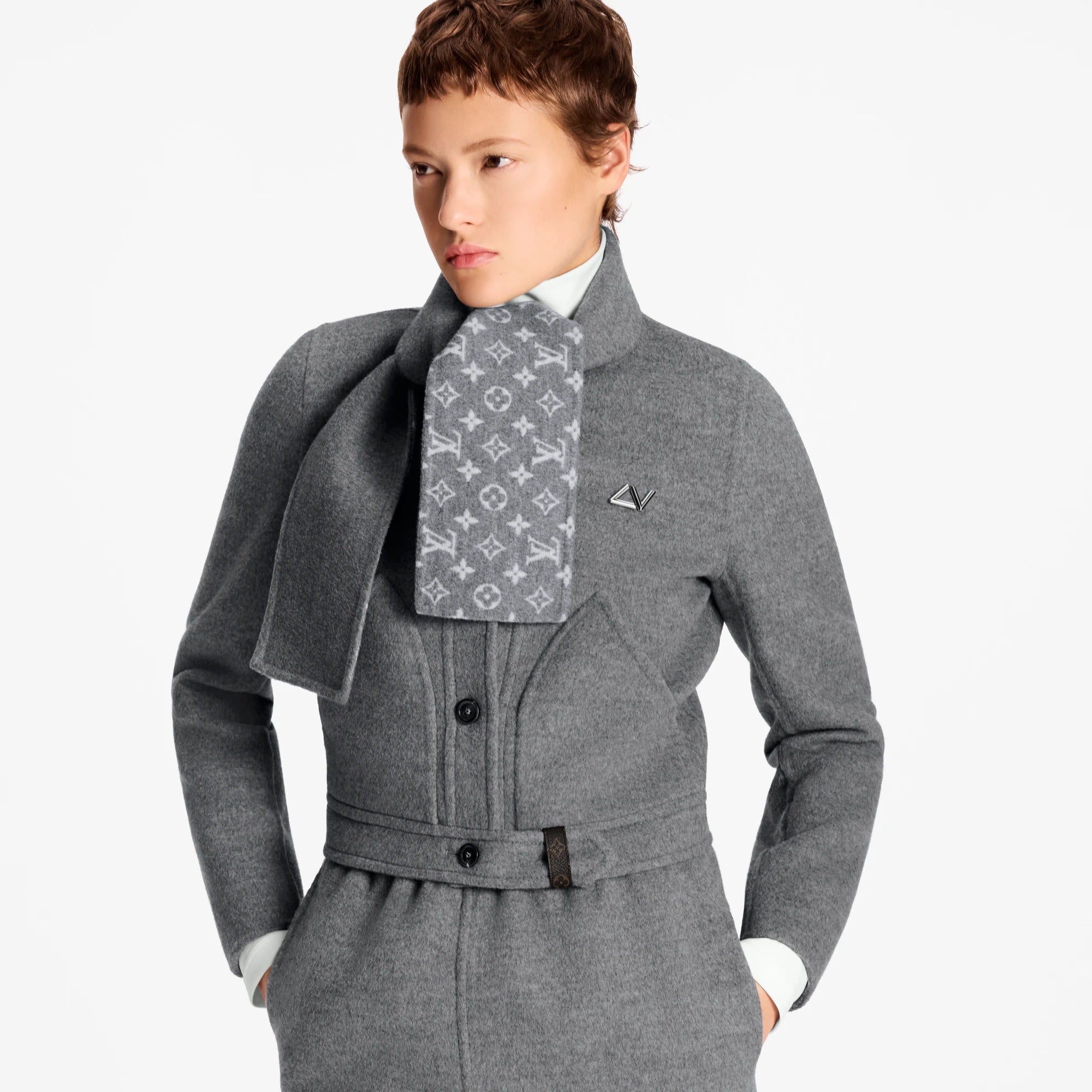 Scarf Collar Jacket