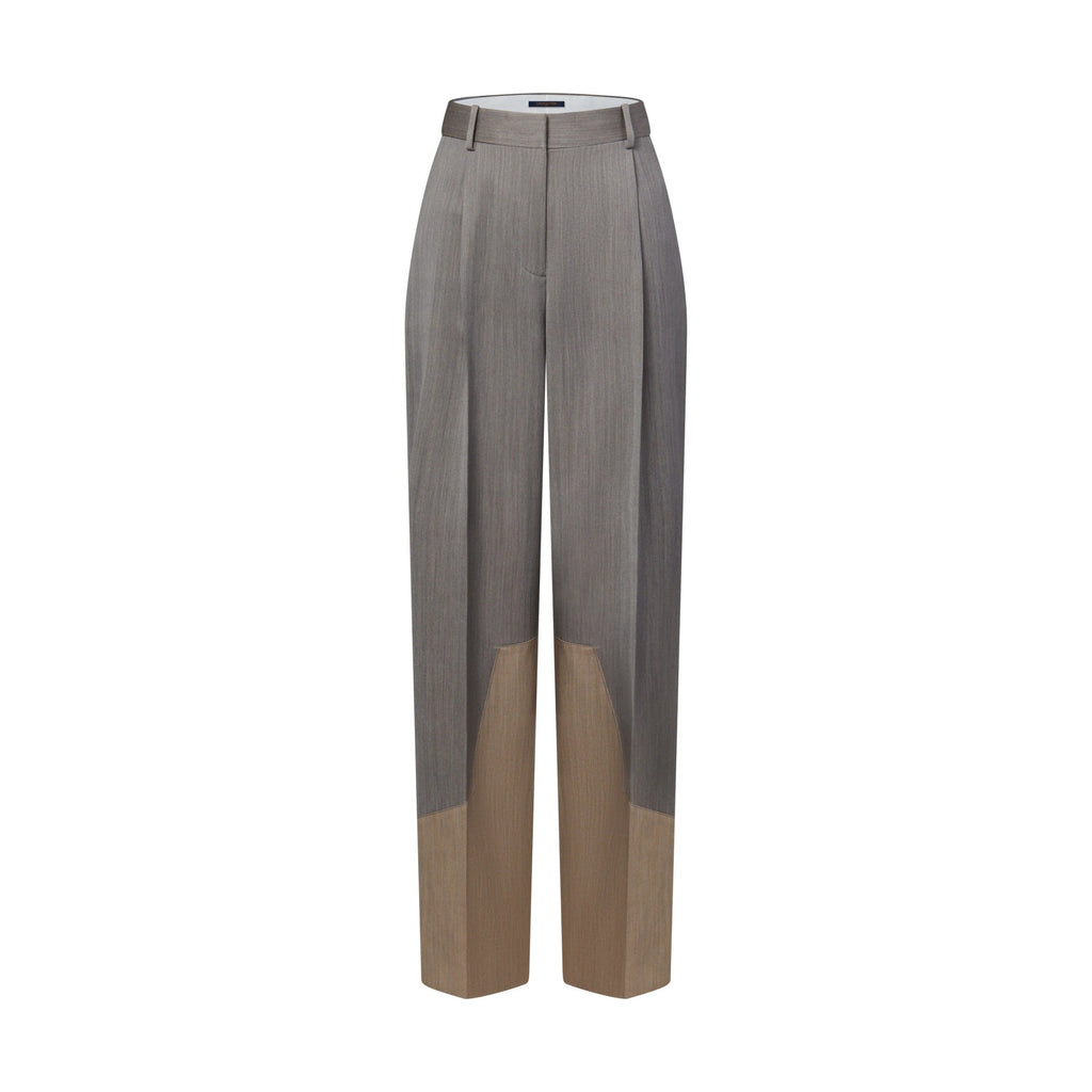 Color-Blocked Tailored Pants