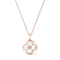 Color Blossom XL Sun Medallion, Pink Gold, White Mother-of-Pearl and Diamond