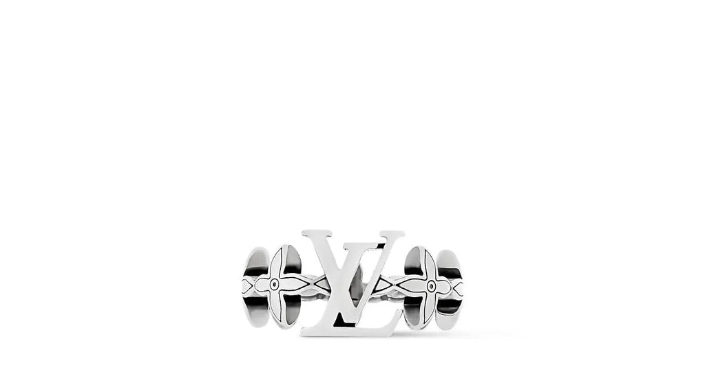 LV Flower Puffy Chain Ring