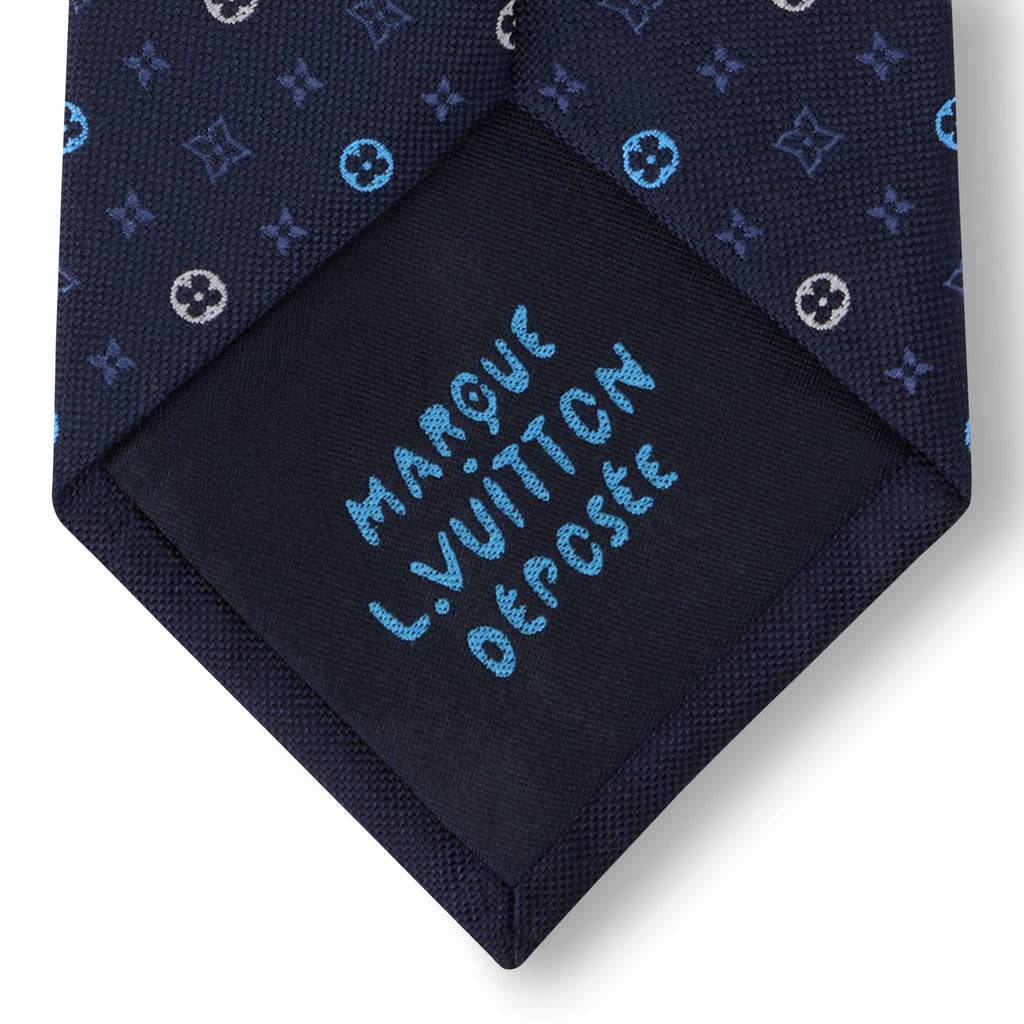 Monogram Flower Tie