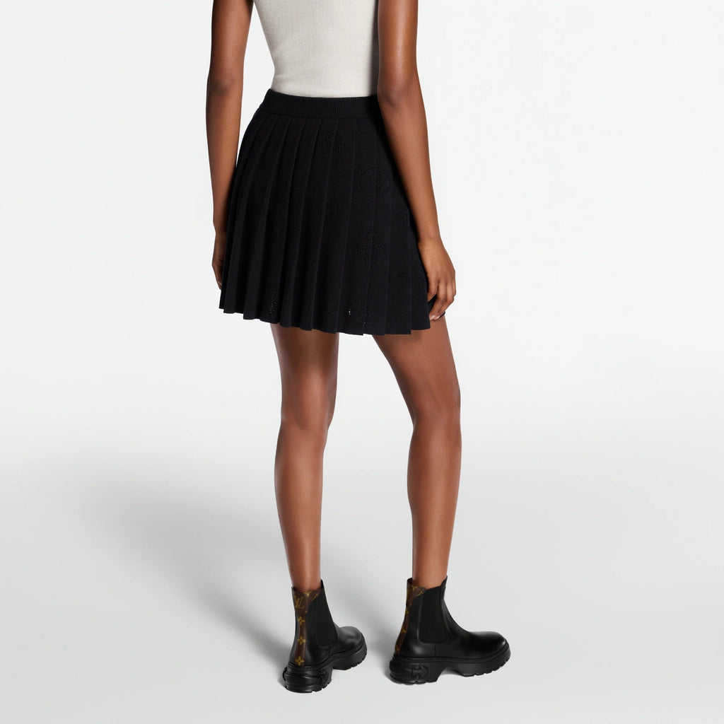 Pleated Mahina Knit Skirt