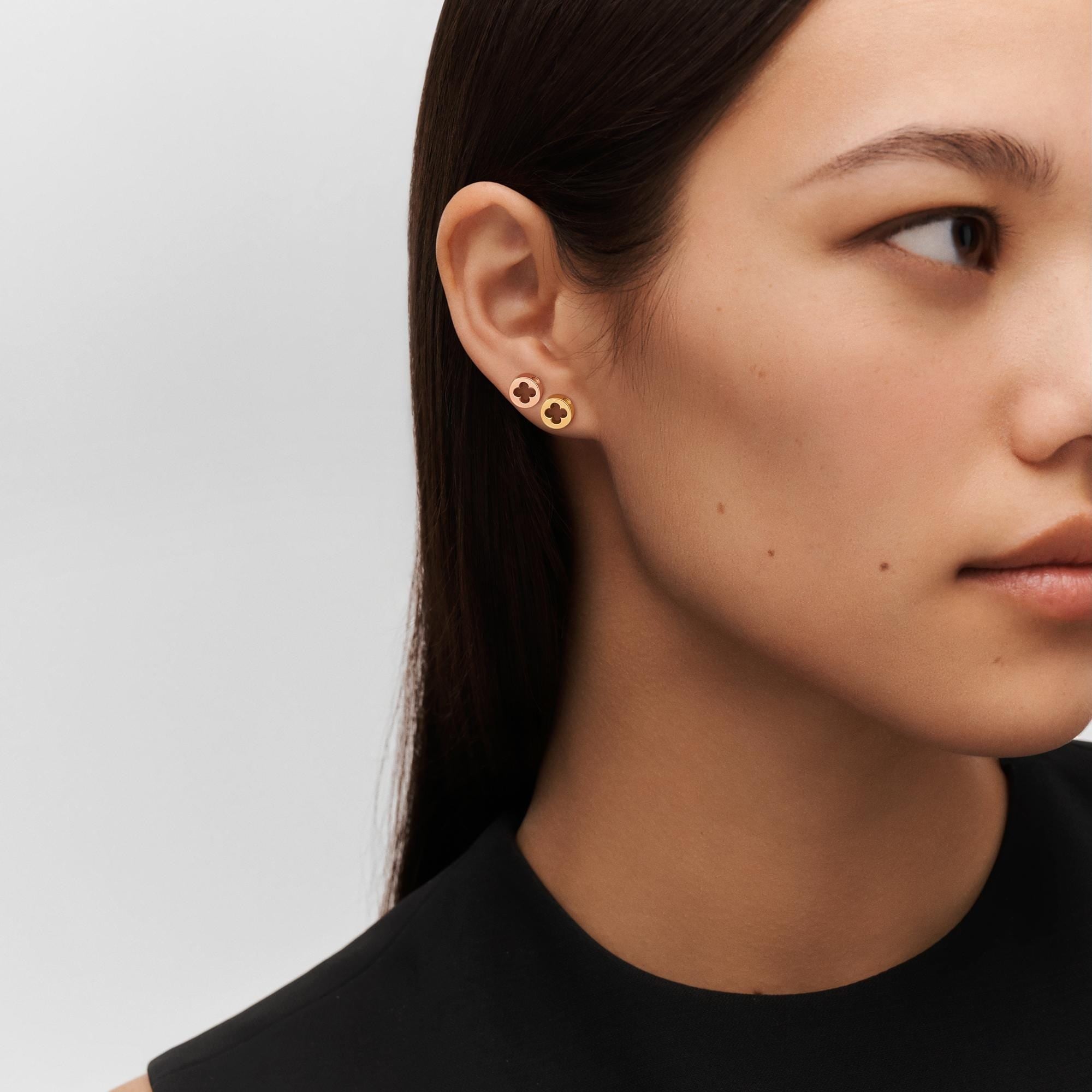 Empreinte Ear Studs, Pink Gold