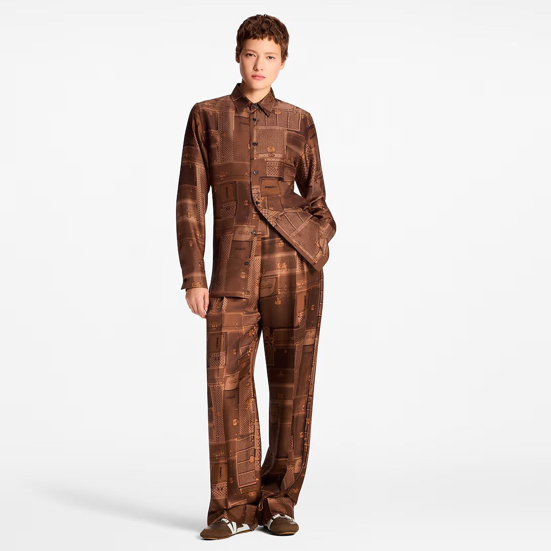 Trunk Print Silk Shirt