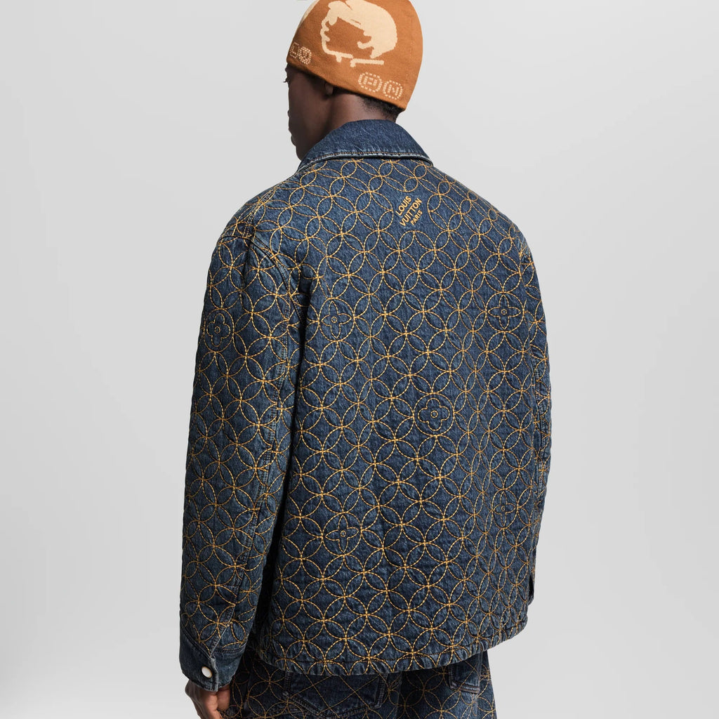 Embroidered Denim Blouson