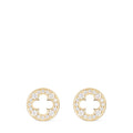 Empreinte Ear Studs, Yellow Gold and Diamonds