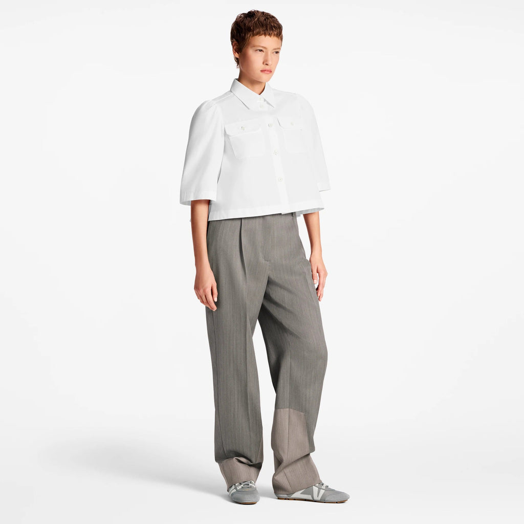 Cropped Flap Pocket Shirt
