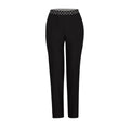 Straight Cut Pants With Monogram Elastic Belt
