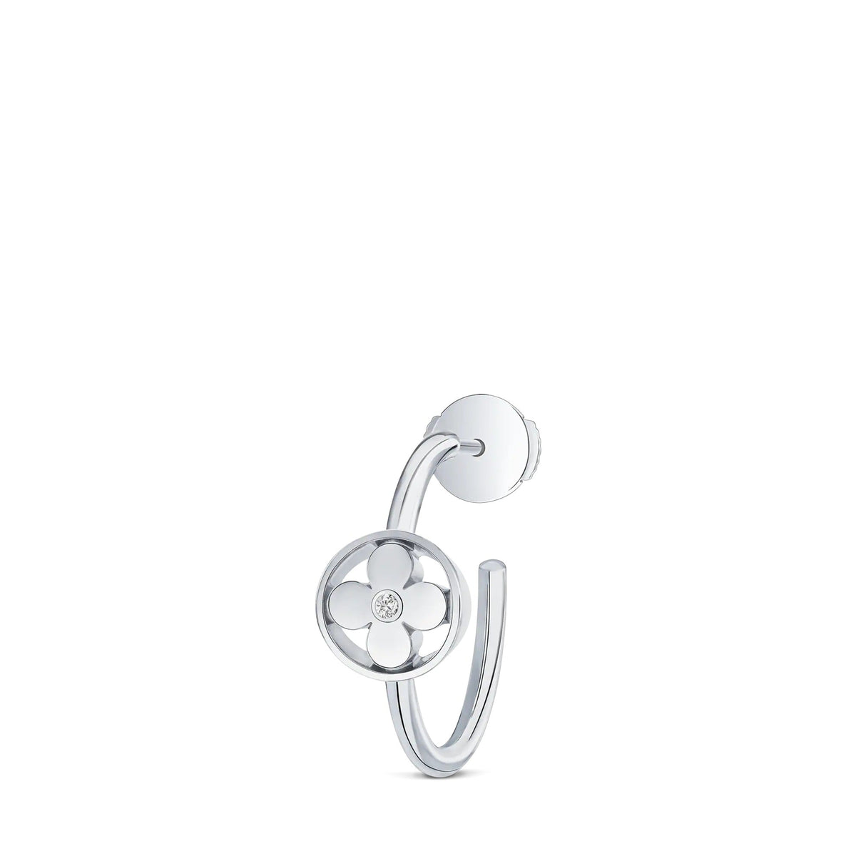 Idylle Blossom Small Hoop, White Gold And Diamond - Per Unit