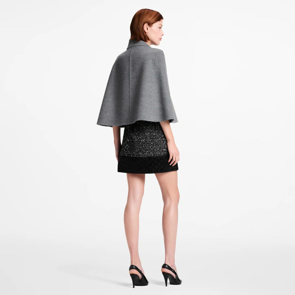 Asymmetrical Collar Cape