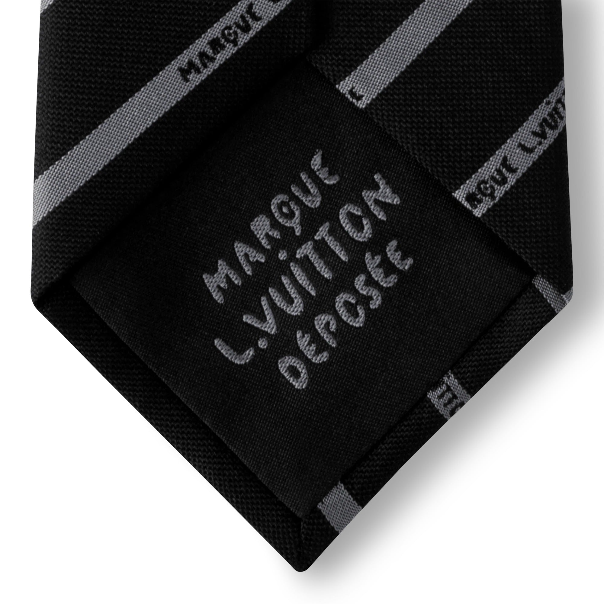 Marque L.Vuitton Deposée Stripes Tie