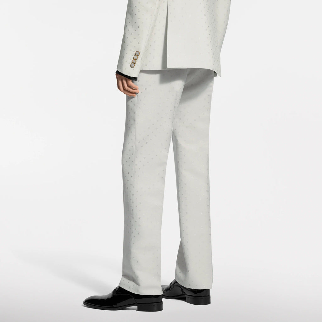 Monogram Silk-Mohair-Blend Gaston Pants