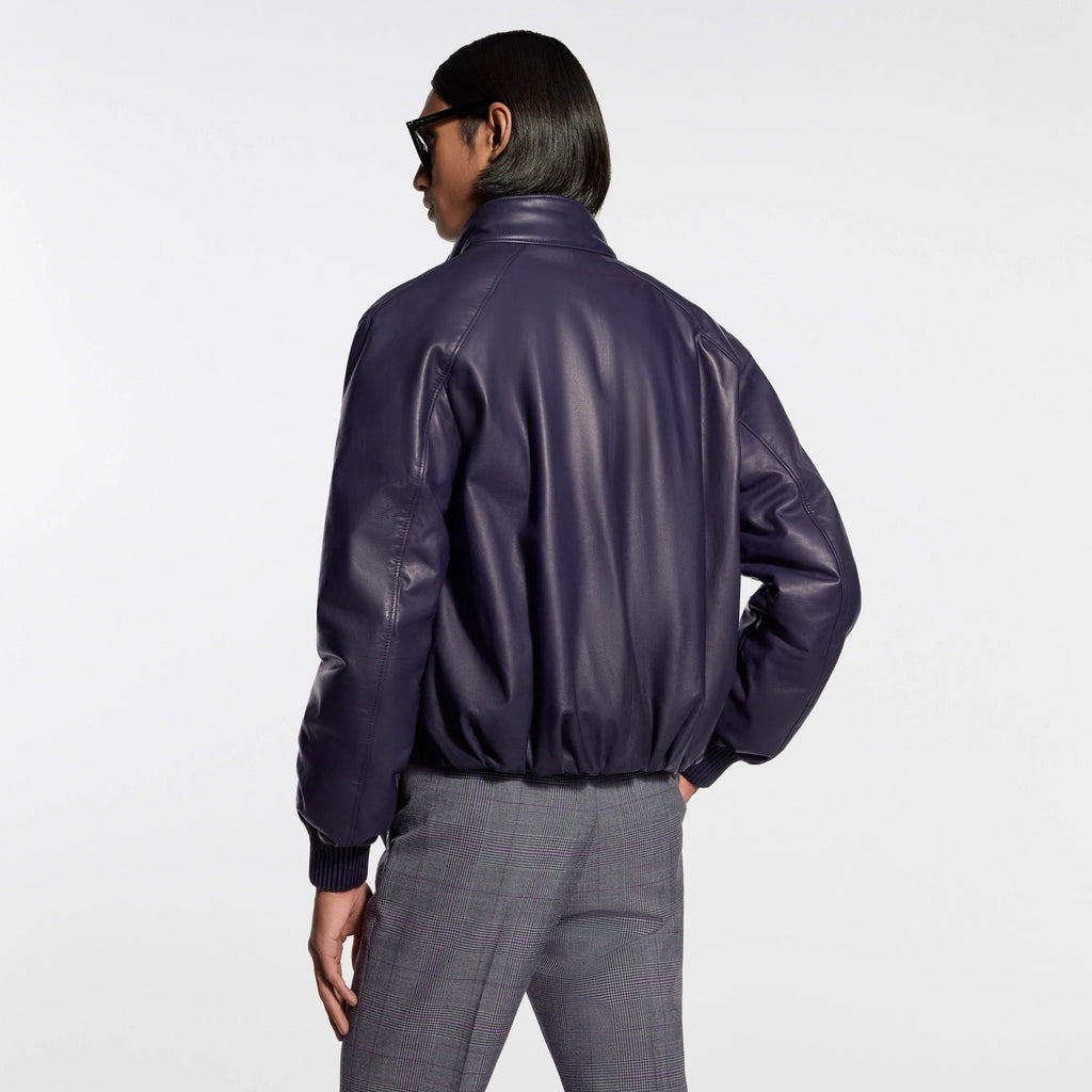 Padded Leather Blouson