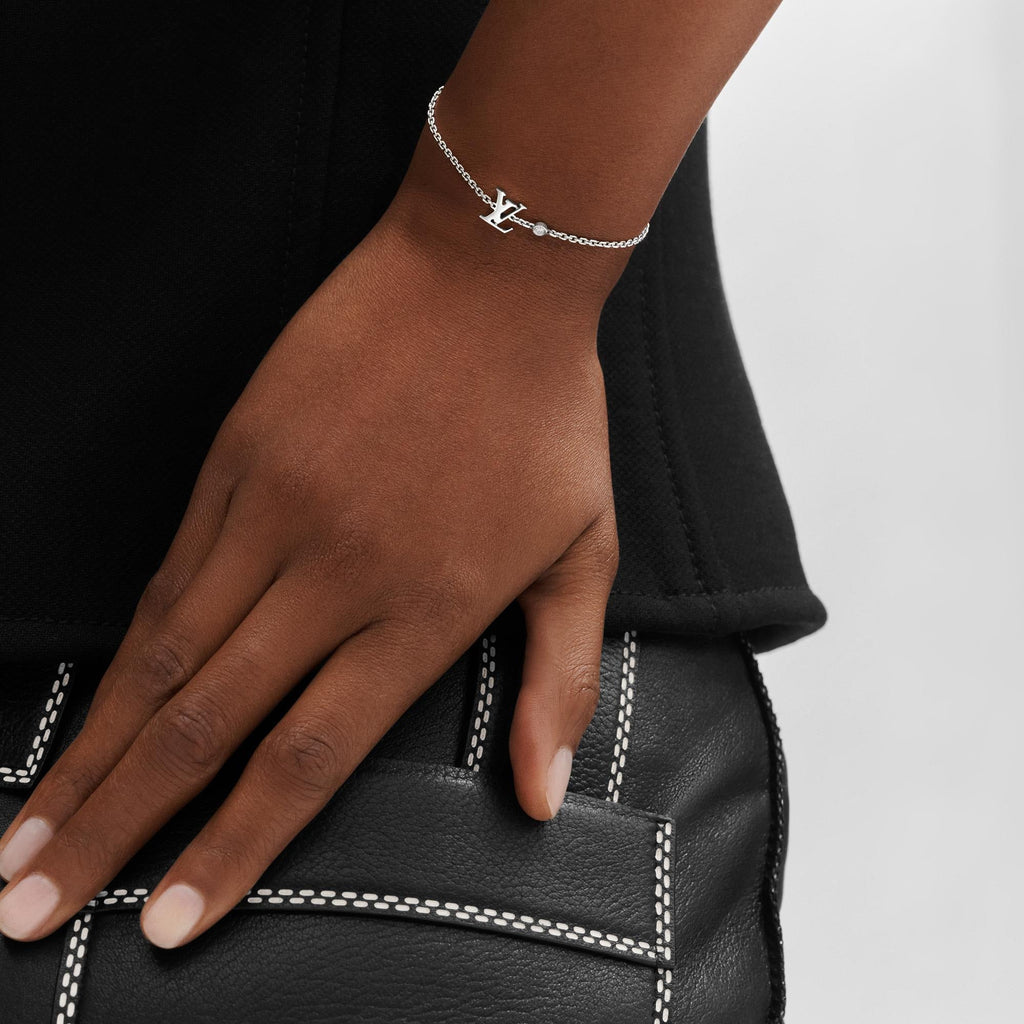 Idylle Blossom LV Bracelet, White Gold And Diamond