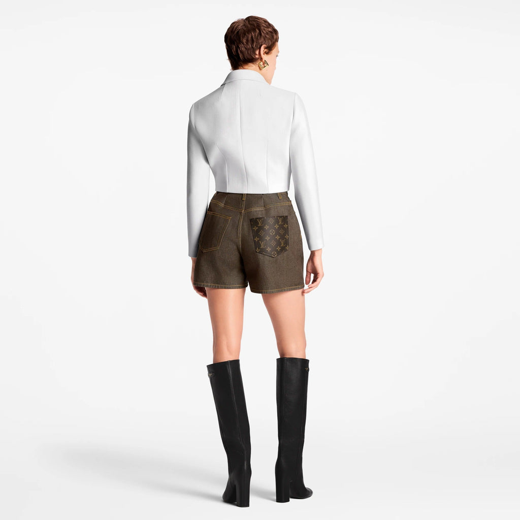 Flap Pocket Cropped Jacket