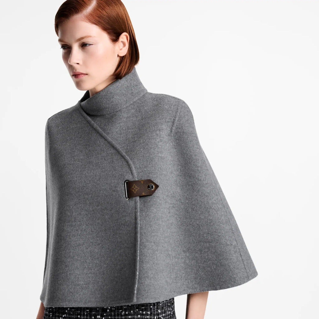 Asymmetrical Collar Cape