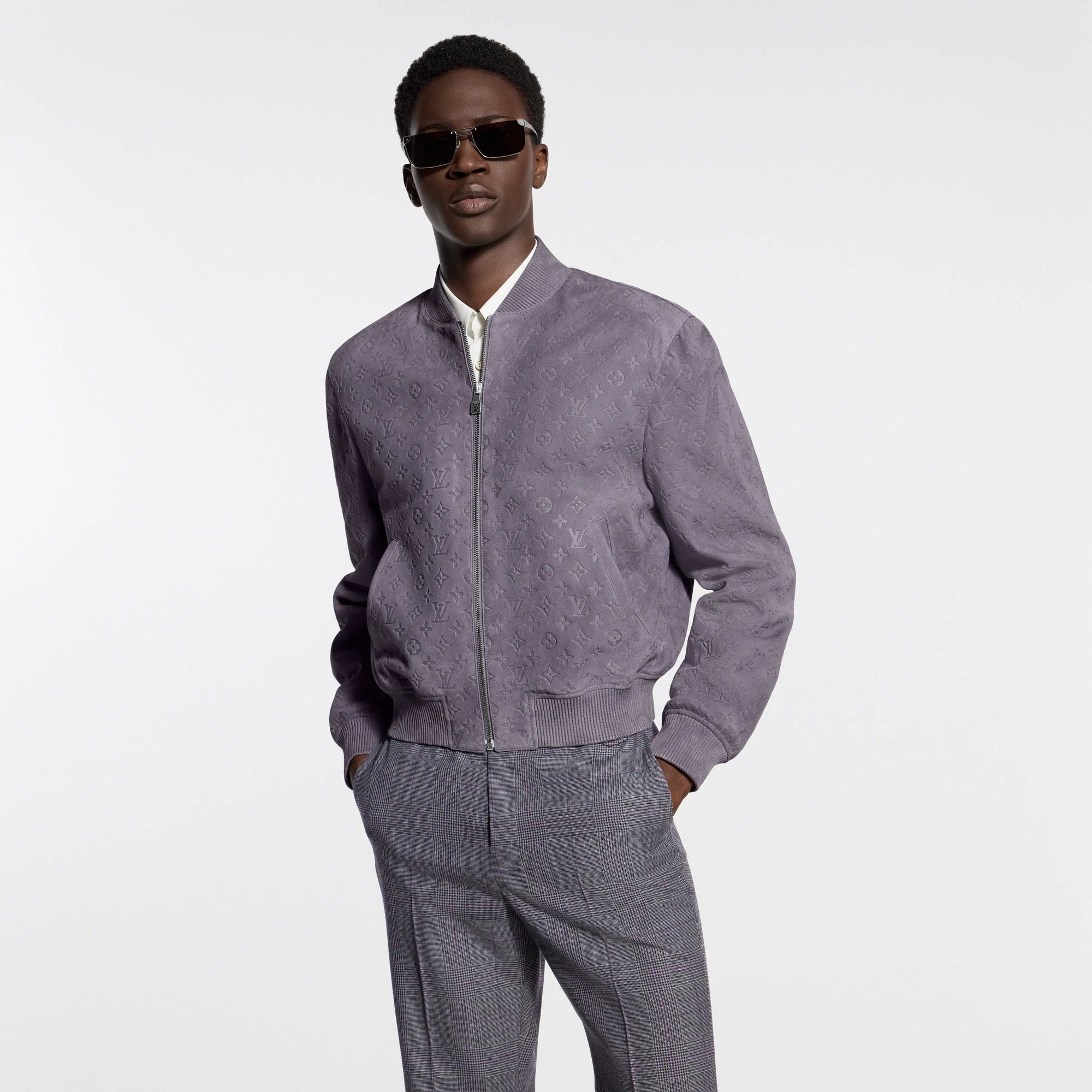 Monogram Embossed Nubuck Blouson