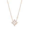 Color Blossom M Star Pendant, Pink Gold, White Mother-of-Pearl and Diamonds