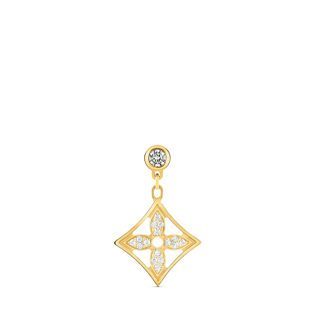 Idylle Blossom Ear Stud, Yellow Gold And Diamonds - Per Unit