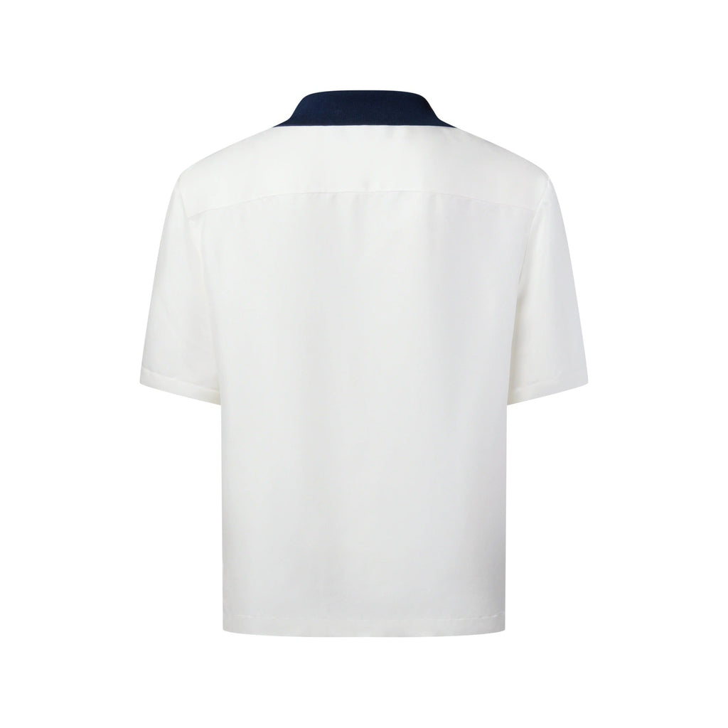 Short-Sleeved Silk Shirt