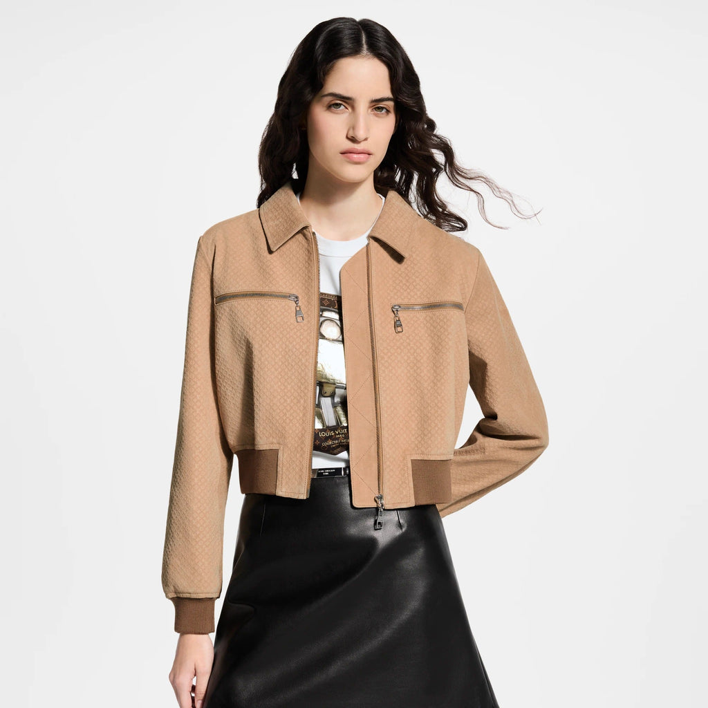 Nanogram Suede Bomber Jacket