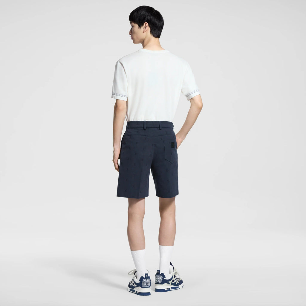 LV Blason Cotton Chino Shorts