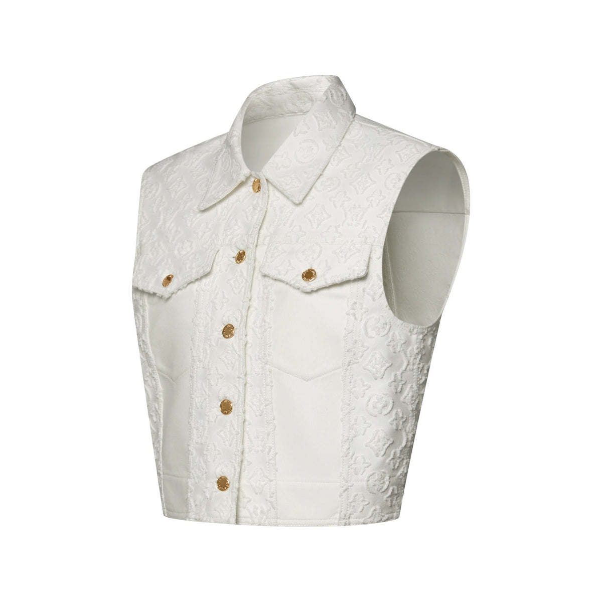 Sleeveless Monogram Fil Coupé Jacket