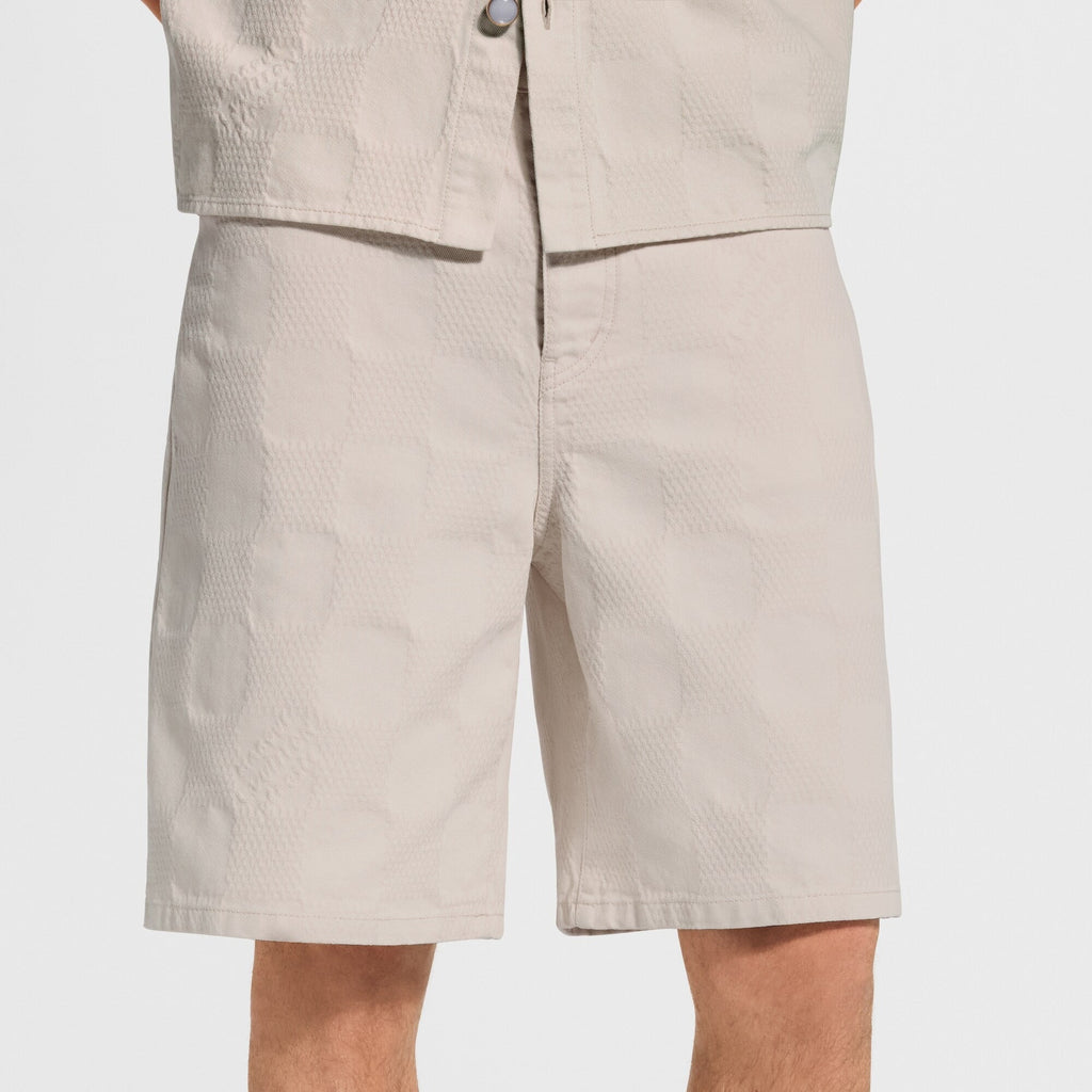 Damier 3D Light Denim Shorts