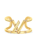 LV Volt One Cuff, Yellow Gold And Diamonds