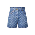Monogram Denim Shorts