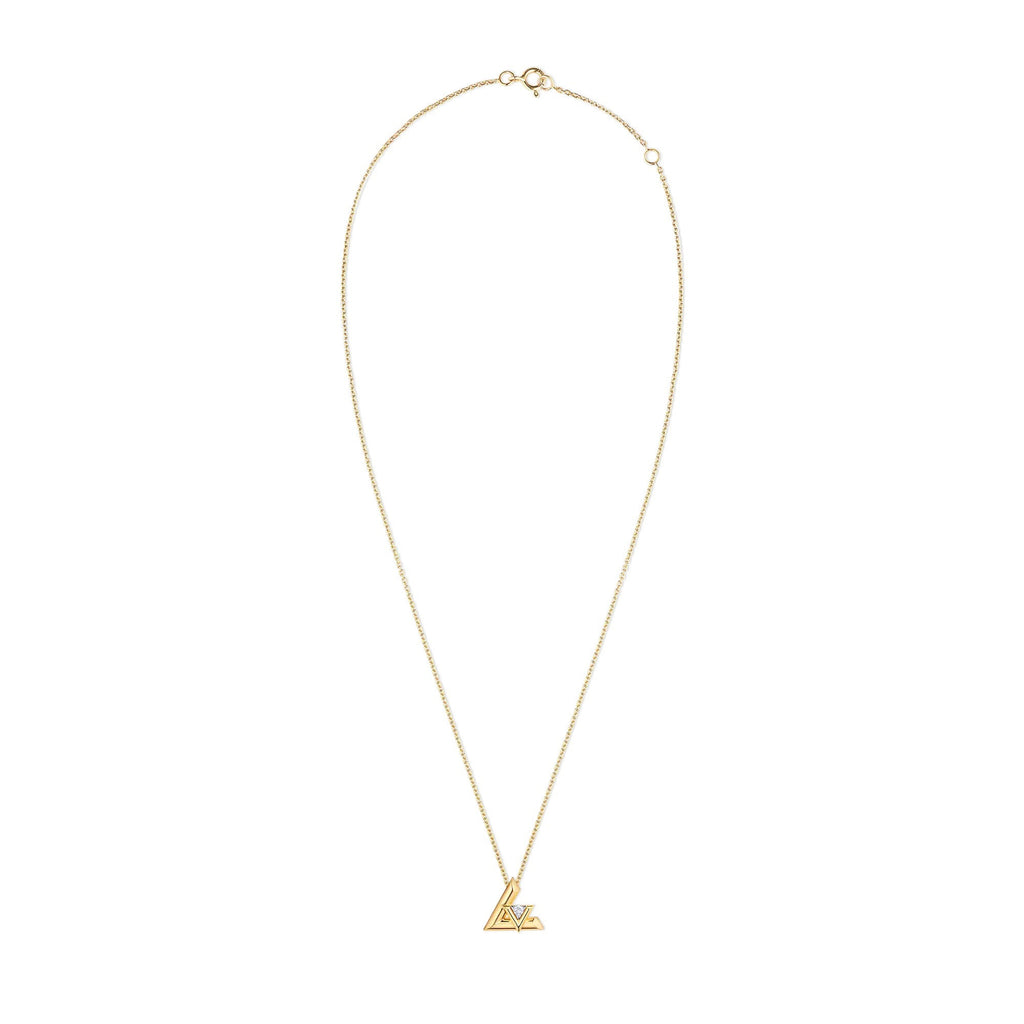 LV Volt One Large Pendant, Yellow Gold And Diamond