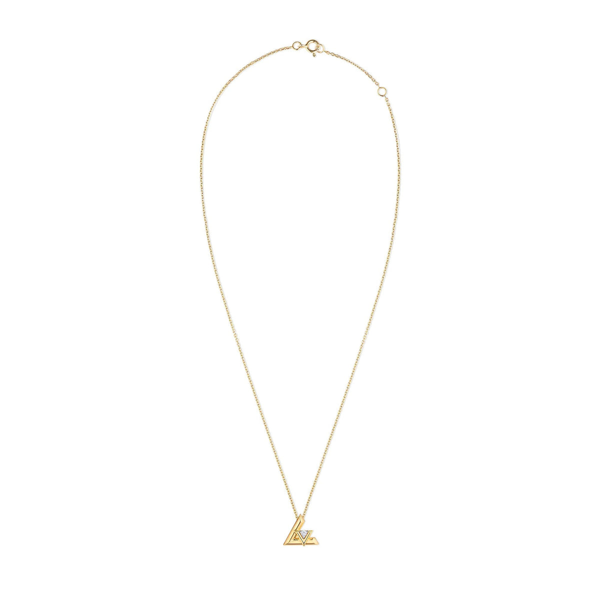 LV Volt One Large Pendant, Yellow Gold And Diamond
