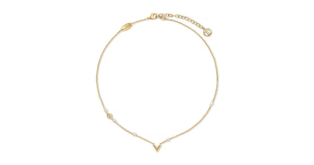 Essential V Strass PM Necklace