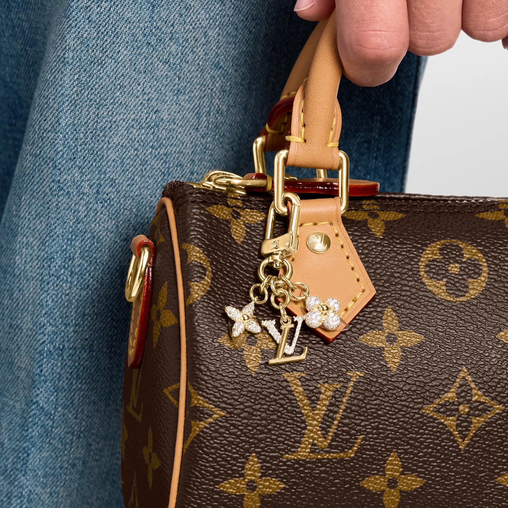 Micro Charms LV Iconic Key Holder